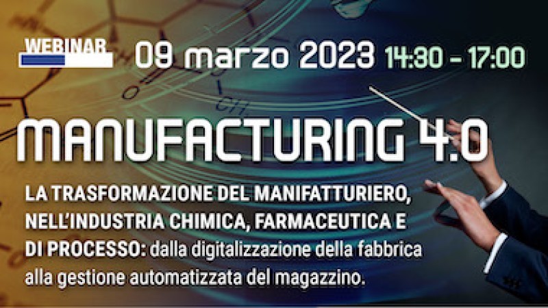 webinar Manufacturing 4.0 - 9 marzo 2023