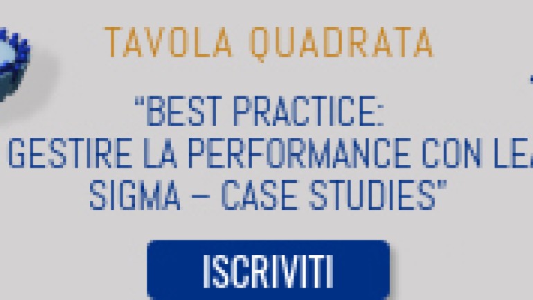 “Tavola quadrata” Advance su Lean Six Sigma