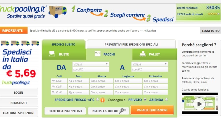 Logistic Net lancia servizio di truck pooling