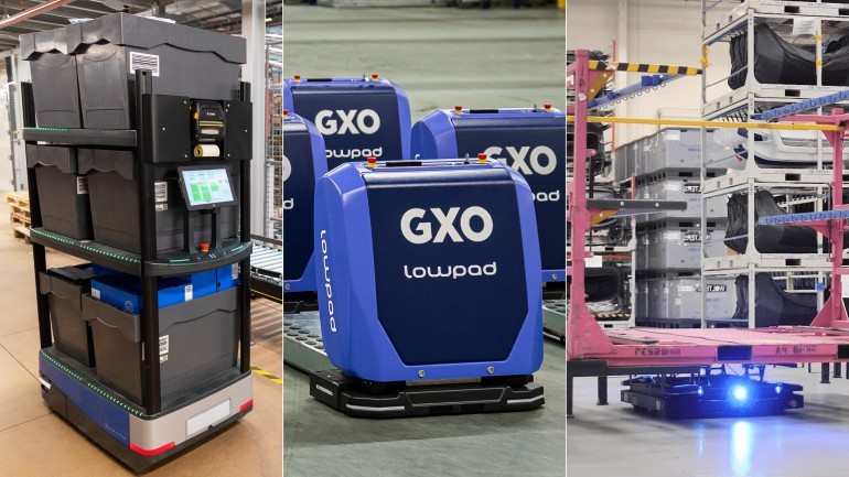 GXO aumento l'impiego di robot autonomi in magazzino