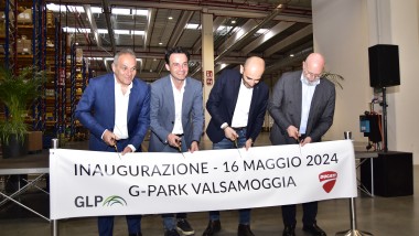 INAUGURATI GLI SPAZI LOGISTICI DI DUCATI  A VALSAMOGGIA   