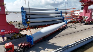 240 pale eoliche in al centro di un complesso progetto logistico