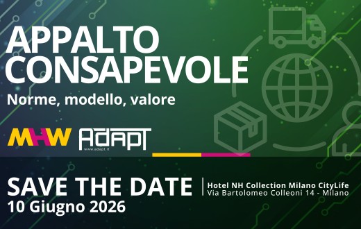 Appalto consapevole: l’evento di ManHandWork e ADAPT