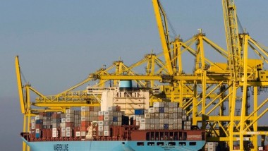 Gerda Maersk attracca nel porto di Trieste