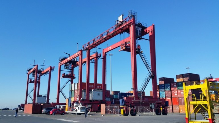 Gru RTG Kalmar al Porto di Livorno