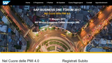 Nel cuore delle PMI 4.0: SAP Business One Forum 2017
